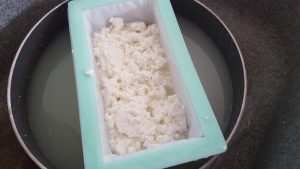 cheese curds in the mold